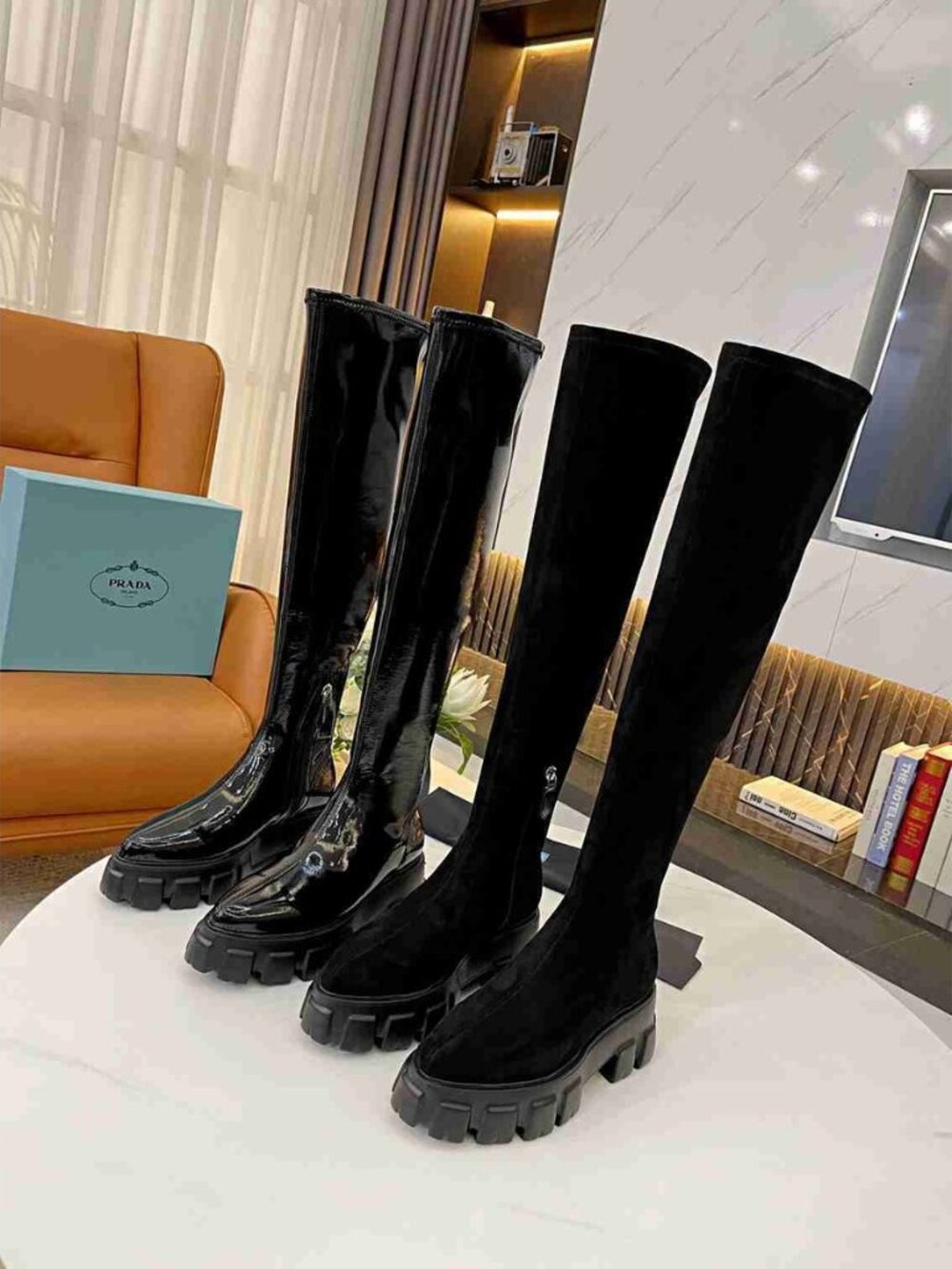 Prada Women’s over-the-knee boots Size 7